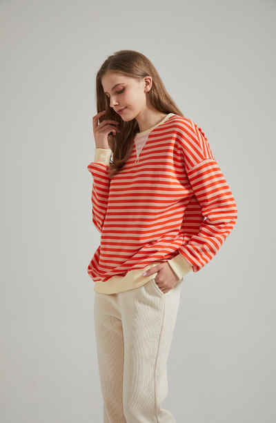 LENA | Oversized stribet sweater