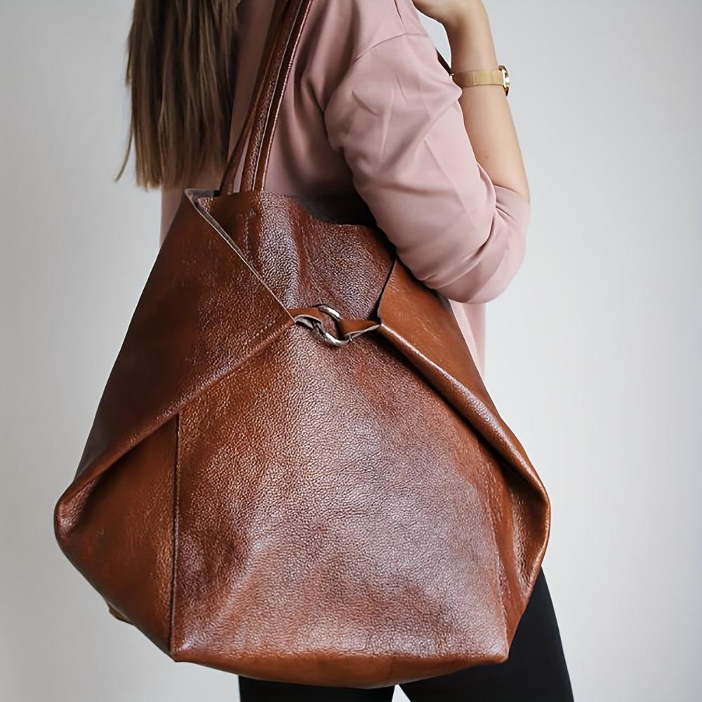 DAGMAR™ – RETRO HÅNDTASKE MED EKSTRA STOR KAPACITET