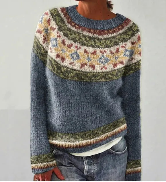 Rachele™ - Retro-efterårstrøje