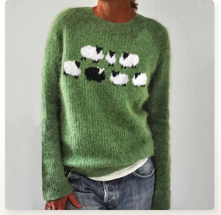 Rachele™ - Retro-efterårstrøje