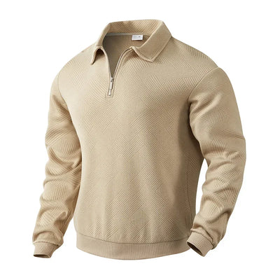 Emil | Herre Poloshirt med Sildebensmønster
