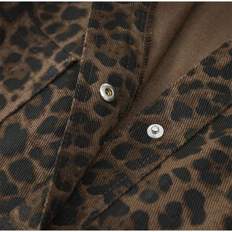 Jolina | Leopardmønstret Bæltefrakke 