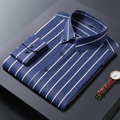 Levi | Elegant stribet herreskjorte
