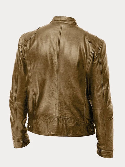 Victor | Casual Læderjakke - Tidløst Design og Komfort