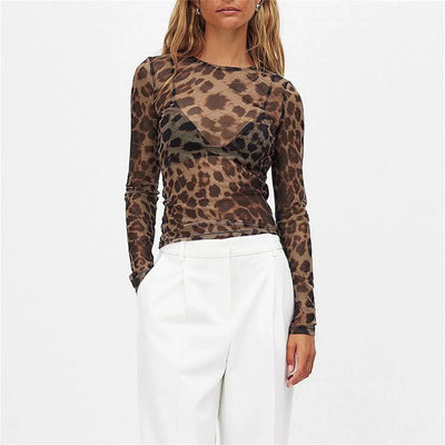 Lanie™ | Top med leopardprint