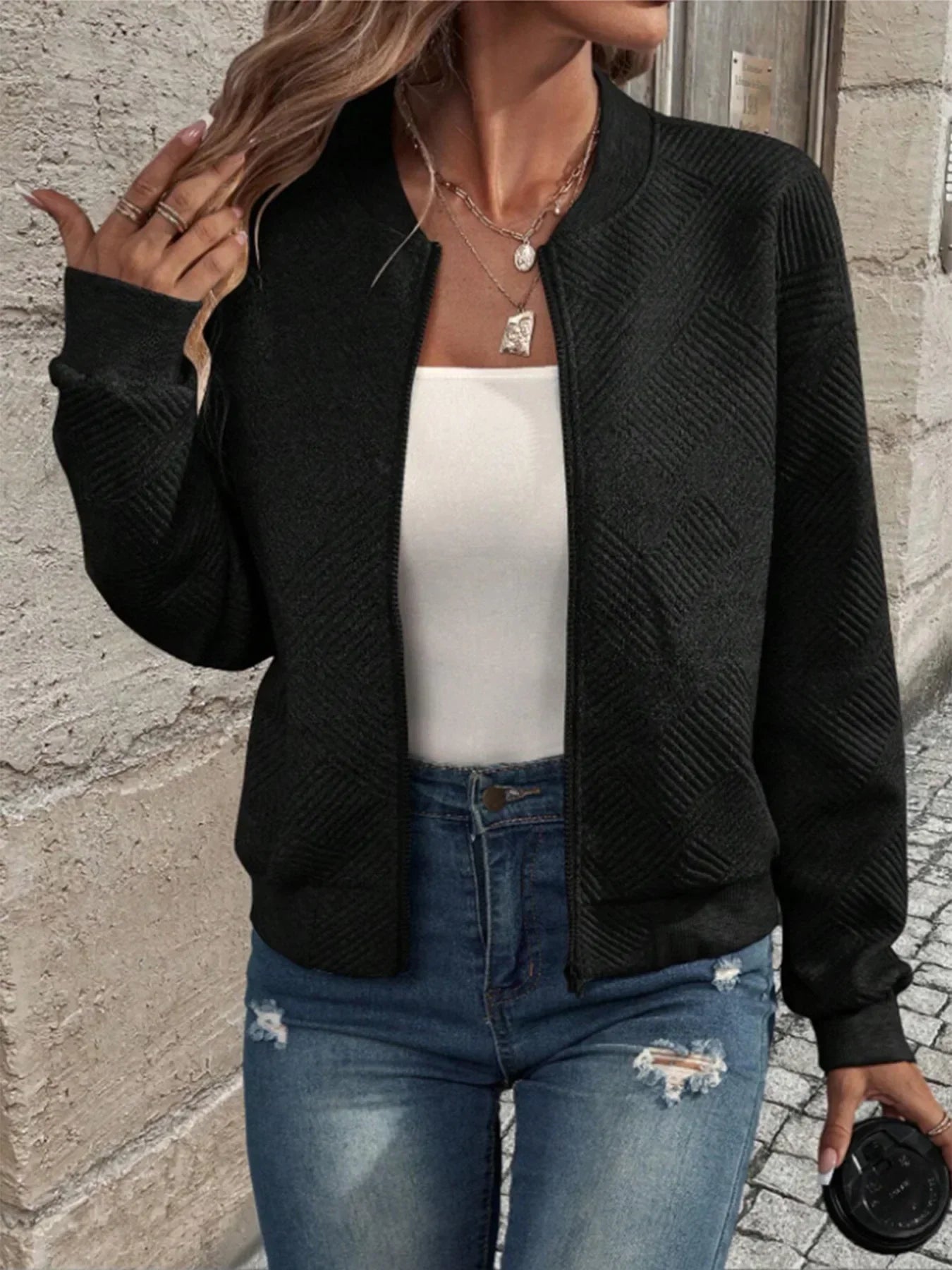 Marika™ - Langærmet Strikket Cardigan 