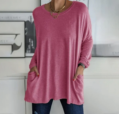 Ava™ | Casual Oversized Tunika Top med lommer