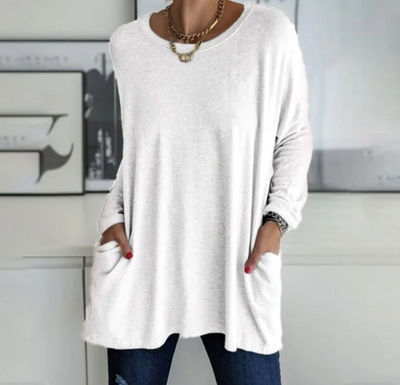 Ava™ | Casual Oversized Tunika Top med lommer