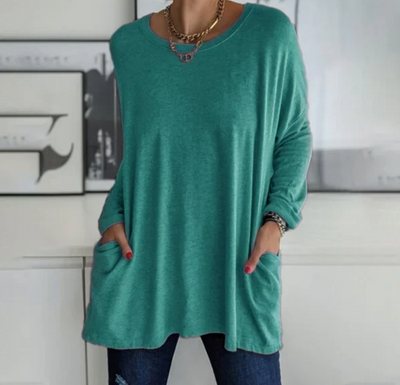 Ava™ | Casual Oversized Tunika Top med lommer