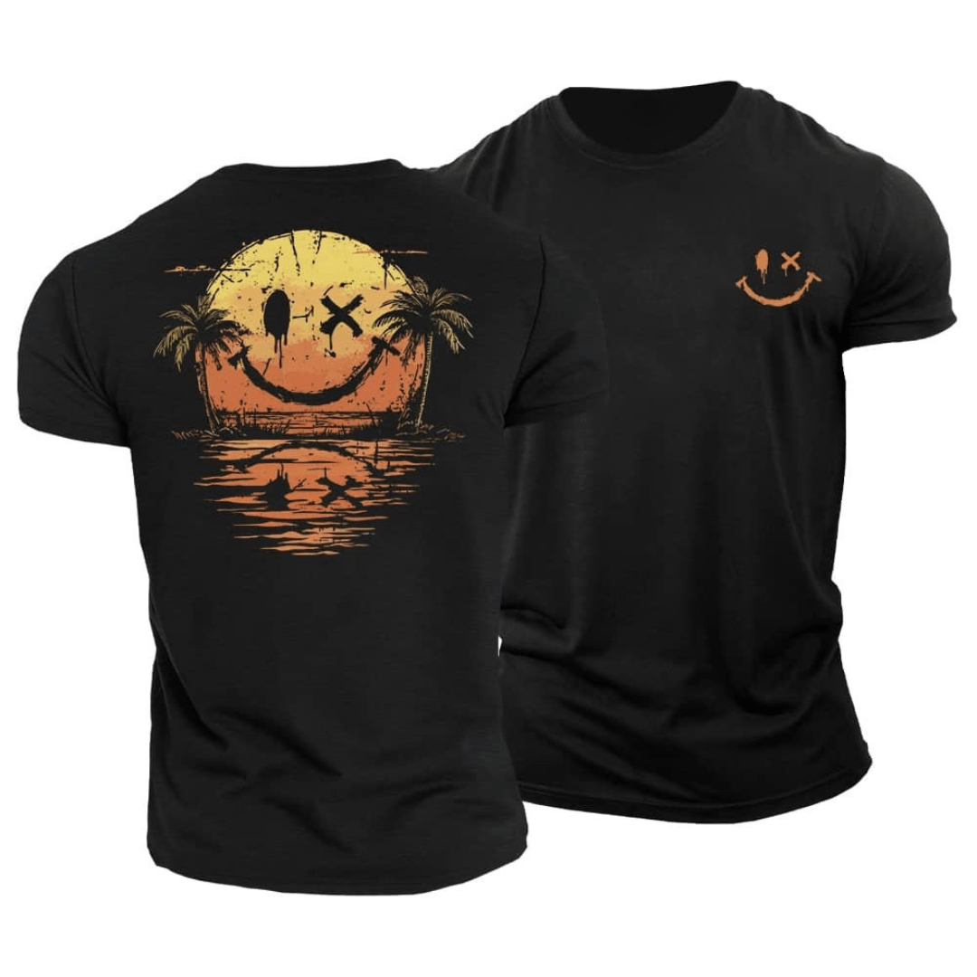 Sommer Smiley Hav T-Shirt | Solskinsstemning i ét design 