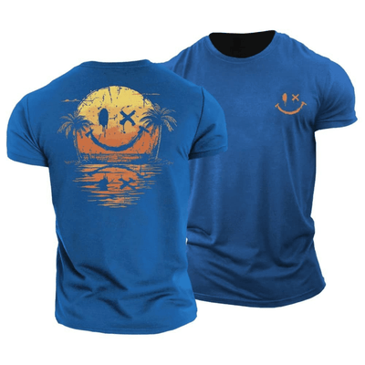 Sommer Smiley Hav T-Shirt | Solskinsstemning i ét design 