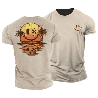 Sommer Smiley Hav T-Shirt | Solskinsstemning i ét design 
