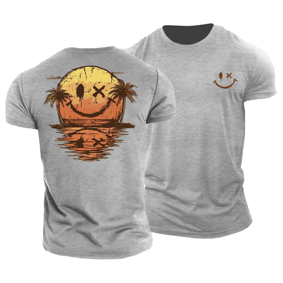 Sommer Smiley Hav T-Shirt | Solskinsstemning i ét design 
