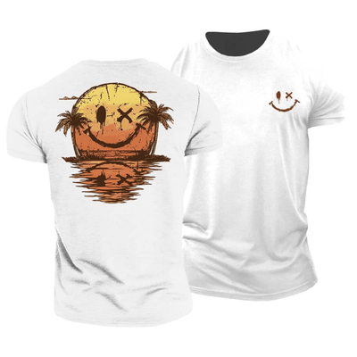Sommer Smiley Hav T-Shirt | Solskinsstemning i ét design 